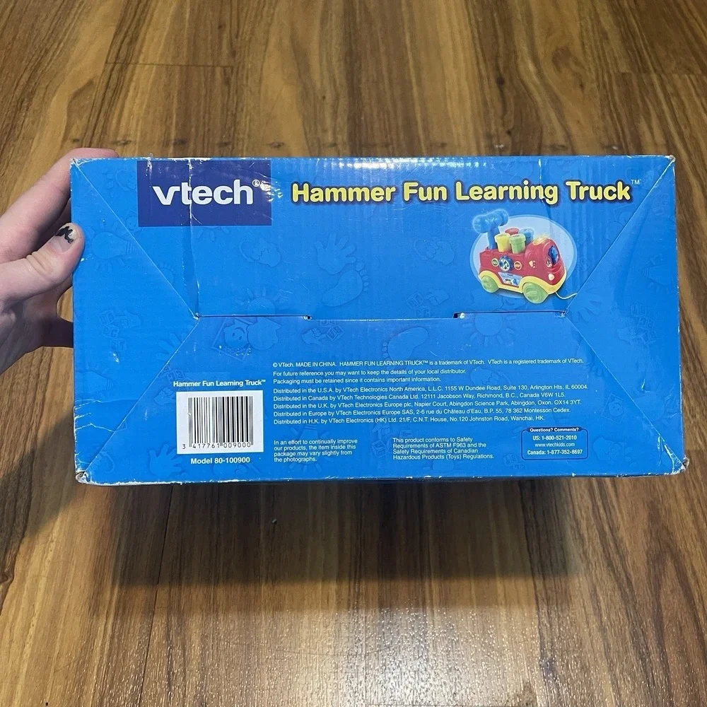 Rare VTech Hammer Fun Learning Truck Toy Kids‎ Toddler Learning Toy Music Lights